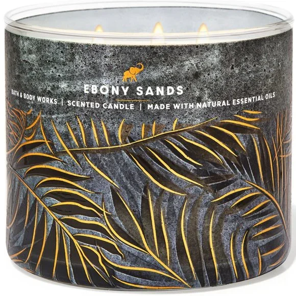 Bath & Body Works Ebony Sands Three Wick Scented Candle - Picture 1 of 2